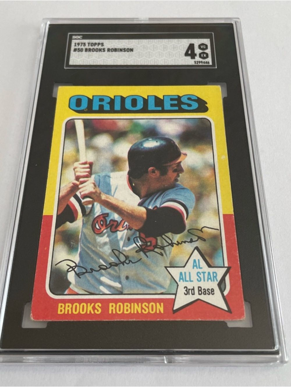 1975 Topps Mini Brooks Robinson #50 SGC 4 VG-EX HOF Baltimore Orioles